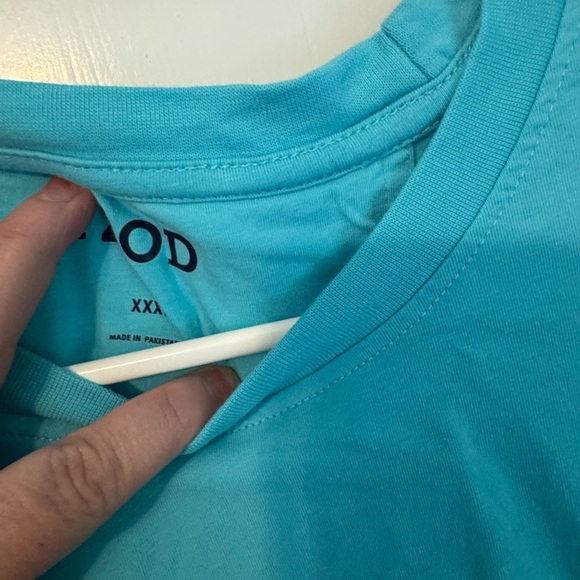 Izod Blue Short Sleeve Tee Vibrant Casual Wear - Picture 4 of 6